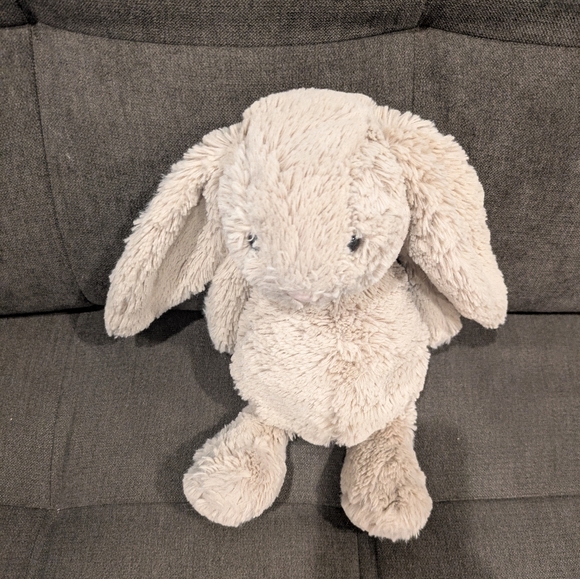 Jellycat Cream Stuffed Bunny Bashful Bunny Small 8" White Cotton Tail - Picture 4 of 4